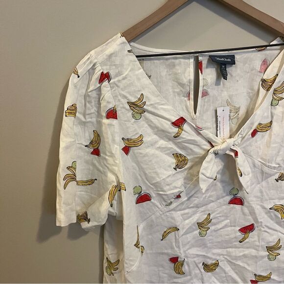 ModCloth Pack a Picnic Tie-Front Top, linen blend - Picture 7 of 16